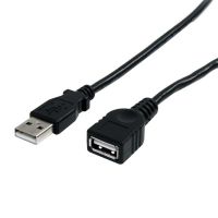 StarTech.com 3 ft Black USB 2.0 Extension Cable A to