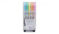 Zebra Mildliner Double Ended Highlighter Assorted PK5