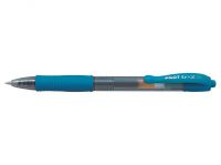 Pilot G-207 Retractable Gel Rollerball Pen 0.7mm Tip 0.39mm Line Light Blue (Pack 12) - 41101210