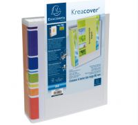 Exacompta Kreacover Prem Touch Lever Arch File PVC A4 80mm Spine Width White (Pack 10) - 200802H