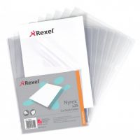 Rexel Nyrex Folder Cut Back A4 Clear 12121 (PK25) BOGOF