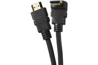 EXC 0.5m Black High Speed HDMI Angled Cable