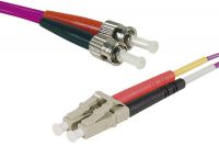 EXC 1m Fibre Duplex OM3 50 125 LCST Purple