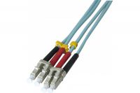 EXC 25m Fibre Duplex OM3 50 125 Aqua LCLC