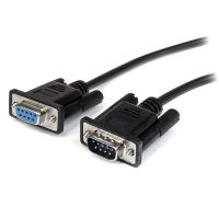 StarTech.com 3m Straight Through DB9 RS232 Black Serial Cable