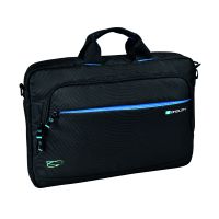 Monolith Blue Line Laptop Briefcase for Laptops up to 15.6 inch Black/Blue 2000003314
