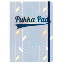 Pukka Pad Glee A5 Casebound Card Cover Journal Ruled 96 Pages Light Blue (Pack 3) - 8684-GLE