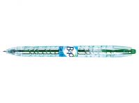 Pilot Begreen B2P Retractable Gel Rollerball Pen Recycled 0.7mm Tip 0.39mm Line Green (Pack 10) - 4902505377471
