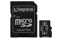 Kingston Technology Canvas Select Plus 64GB MicroSDHC Memory Card and Adapter