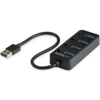 StarTech.com USB3 4 Port Hub with On and Off Switches