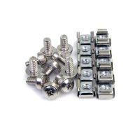 StarTech.com 100x M6 Mounting Screws and Cage Nuts