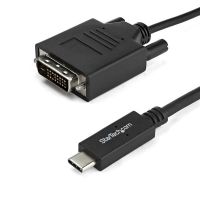 StarTech.com 1m USB C to DVI Adapter Cable Black