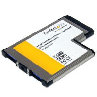 StarTech.com 2 Port Flush Mount ExpressCard USB3