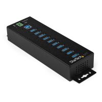 10 Port USB3 Ind Hub with Power Adapter