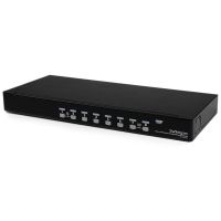 StarTech.com 8 Port 1U Rack Mount USB KVM Switch OSD