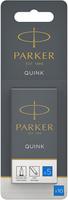 Parker Quink Long Ink Refill Cartridge for Fountain Pens Blue (Pack 10)