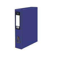 Pukka Brights Box File Laminated Paper on Board Foolscap 75mm Spine Width Catch Closure Blue (Pack 10) - BR-7998