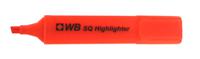 ValueX Flat Barrel Highlighter Pen Chisel Tip 1-5mm Line Orange (Pack 10) - 844015