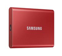 Samsung 500GB T7 USB C Portable Red External Solid State Drive