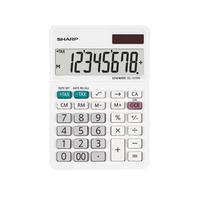 Sharp EL310W B 8 Digit Desktop Calculator White EL-310W B