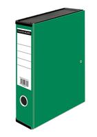 ValueX Box File Paper on Board Foolscap 70mm Capacity 75mm Spine Width Clip Closure Green (Pack 10) - 31814DENTx10
