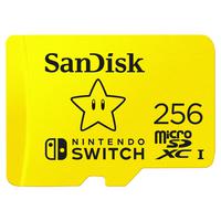 SanDisk 256GB Nintendo CL10 UHS1 MicroSDXC Memory Card