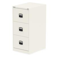 Qube by Bisley 3 Drawer Filing Chalk White BS0008