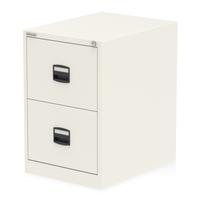 Qube by Bisley 2 Drawer Filing Chalk White BS0005