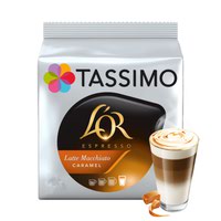Tassimo LOR Latte Macchiato Caramel Coffee Capsule (Pack 8) - 4041301