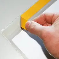Beaverswood Self-Adhesive Industrial Strength Document Pockets A4 Horizontal Clear (Pack 10) - AP4H/10
