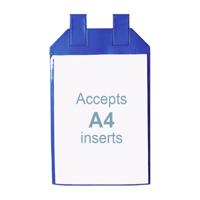 Beaverswood Magnetic Plastic Wrap-Around Pockets For Roll/Mesh Industrial Cages A4 Vertical (Pack 10) - WRP4V/10