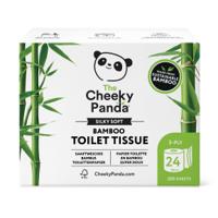 Cheeky Panda Sustainable Plastic-Free Bamboo Toilet Tissue 3 Ply 200 Sheets Per Roll (Pack 24) - PFTOILT24