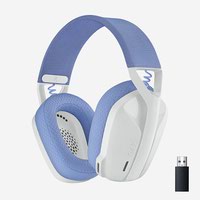Logitech G435 White Lightspeed Wireless Gaming Headset with Built In Dual Beamforming Microphones