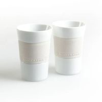 Moccamaster 2 Porcelain Coffee Mugs 200ml Off White