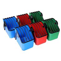 LocknCharge LNC10019 5 Slot 13 Inch Large Plastic Device Basket Set of 6 2 x Green 2 x Blue 2 x Red