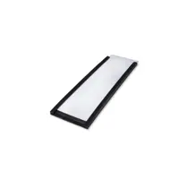 Beaverswood Magnetic PVC Label Holder (Clear) With White Card For Shelving and Racking H30mmxW80mm (Pack 100) - ML38
