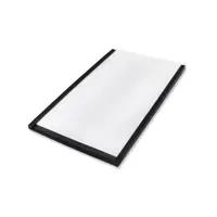 Beaverswood Magnetic PVC Label Holder (Clear) With White Card For Shelving and Racking H60mmxW100mm (Pack 100) - ML610