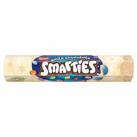 Smarties White Chocolate Giant Hex Tube (Pack 120g) - 12555349