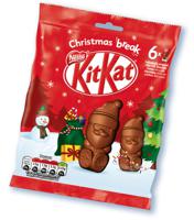 KitKat Chocolate Mini Pouch Santa 55g - 12479536