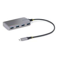 StarTech.com 4-Port USB-C Hub - 5Gbps Bus Powered USB C to 4x USB-A Hub with Optional Auxiliary Power Input