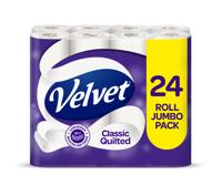 Velvet Classic Quilted 3 Ply Toilet Rolls FSC (Pack 24) - 1102049