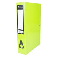 Pukka Brights Box File Foolscap Gloss Laminated Paper Board 75mm Spine Light Green (Pack 10) BR-7776