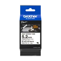 Brother Black Heat Shrink Printer Ribbon 5.2mm x 1.5m - HSE211E