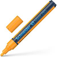 Schneider Maxx 265 Chalk Marker Odourless Liquid Chalk Bullet Tip 2mm-3mm Line Width Orange (Pack 10) - 126506