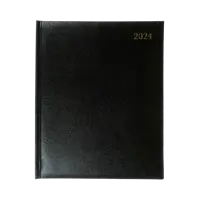 Collins QB7 Diary Week to View Appointments 2024 Black 819592