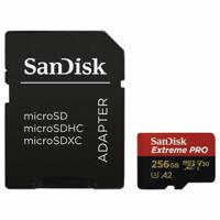 SanDisk Extreme PRO 256GB MicroSDXC UHS-I Class 10 Memory Card and Adapter