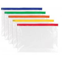 Tiger Polythene Zippy Bags A3 Assorted Colour Zips (Pack 25) - 302137
