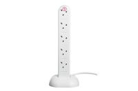 EnerGenie 10 Gang Extension Socket Protected Tower White