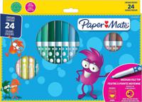 Paper Mate Childrens Felt Tip Colouring Pen Washable Assorted Colours (Pack 24) 2166508