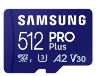 Samsung Pro Plus 512GB MicroSDXC UHS-I Class 10 Memory Card and Adapter
